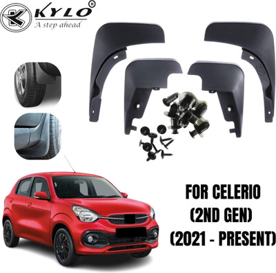 KYLO Mud Flap For Maruti Celerio 2021, 2022, 2023, 2024(Black)