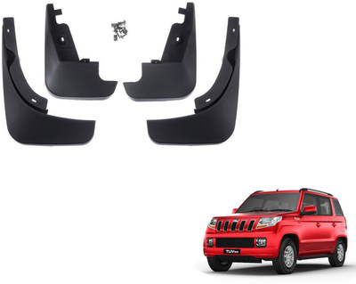 PEEPS STORE Front Mud Guard, Rear Mud Guard For Mahindra TUV-300 NA(Black)