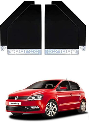 GS Grow n Shine Rear Mud Guard For Volkswagen Polo NA(Black)