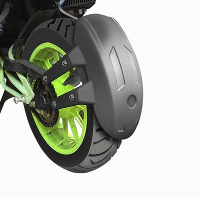 AOW ATTRACTIVE OFFER WORLD Rear Mud Guard For Bajaj Universal For Bike 2017(Black)
