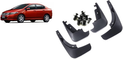 Uneestore Rear Mud Guard, Front Mud Guard For Honda City i VTEC E 2008(Black)
