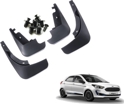 WolkomHome Mud Flap, Front Mud Guard, Rear Mud Guard For Ford Figo NA(Black)