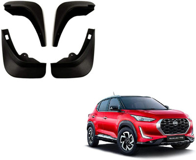 Gee Cee Front Mud Guard, Rear Mud Guard For Nissan Magnite 2020, 2021(Black)