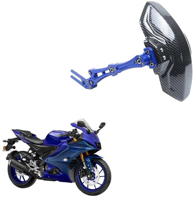 VermsBikers Rear Mud Guard For Yamaha R15 2024(Black, Blue)