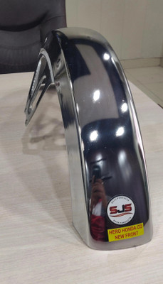 S J S AUTO PRODUCTS Front Mud Guard For Hero CD NA(Steel)