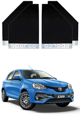 GS Grow n Shine Rear Mud Guard For Toyota Etios Liva NA(Black)