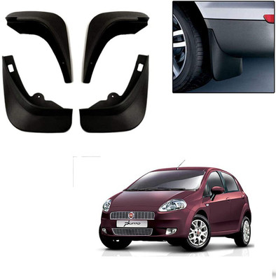 GS Grow n Shine Rear Mud Guard, Front Mud Guard For Fiat Grand Punto 2009(Black)
