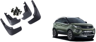 Uneestore Front Mud Guard, Rear Mud Guard For Tata Nexon 2020, 2021, 2022, 2023(Black)