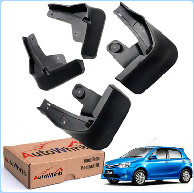 Autowhrib Mud Flap For Toyota Etios Liva NA(Black)