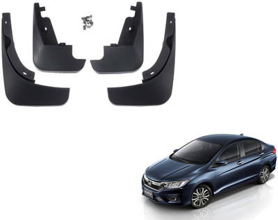PEEPS STORE Front Mud Guard, Rear Mud Guard For Honda City i VTEC E NA(Black)