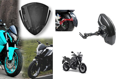 VermsBikers Rear Mud Guard For Universal For Bike Dominar 400 NA(Black)