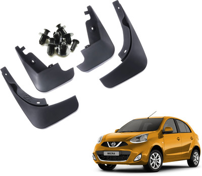 WolkomHome Mud Flap, Front Mud Guard, Rear Mud Guard For Nissan Micra 1.5L NA(Black)