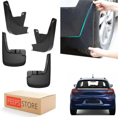 PEEPS STORE Mud Flap For Maruti Baleno 2022(Black)