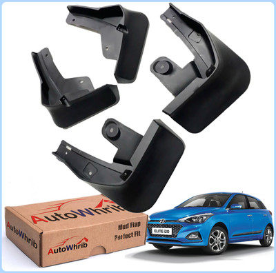 Autowhrib Mud Flap For Hyundai Elite i20 2018(Black)
