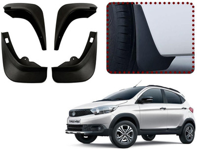 shopdream Rear Mud Guard, Front Mud Guard For Tata Tiago 2018(Black)