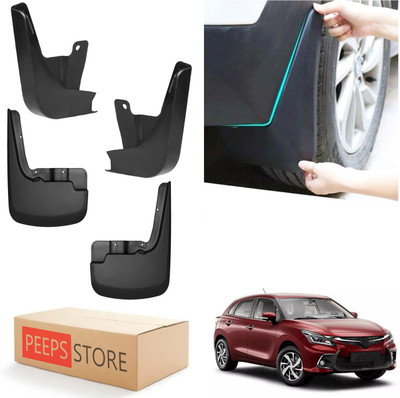 PEEPS STORE Mud Flap For Toyota Glanza V Petrol 2022(Black)