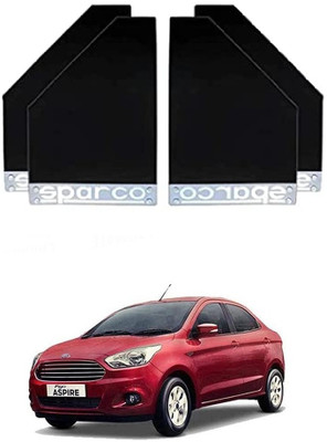 GS Grow n Shine Rear Mud Guard For Ford Figo NA(Black)
