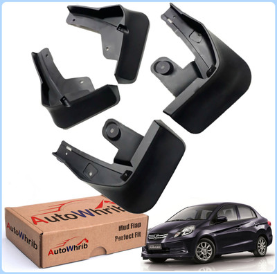 Autowhrib Mud Flap For Honda Amaze VX Diesel NA(Black)