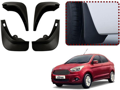 shopdream Front Mud Guard, Rear Mud Guard For Ford Aspire 2015(Black)