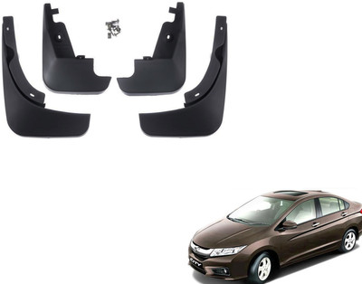 PEEPS STORE Front Mud Guard, Rear Mud Guard For Honda City i DTec SV NA(Black)