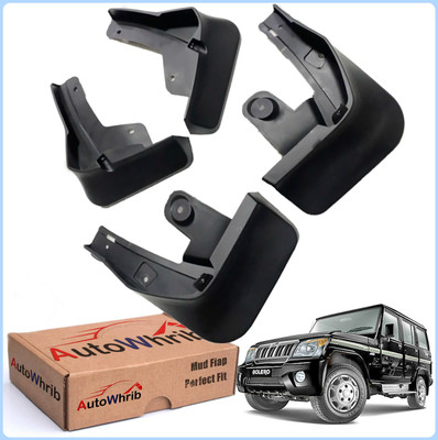 Autowhrib Mud Flap For Mahindra Bolero NA(Black)