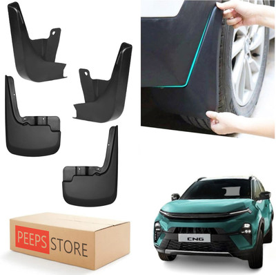 PEEPS STORE Mud Flap For Tata Nexon 2024(Black)