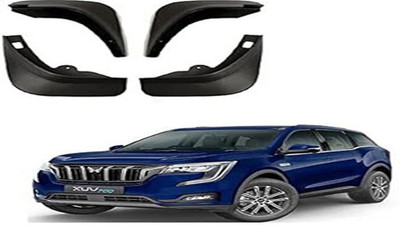 CARMART Rear Mud Guard, Front Mud Guard For Indian XUV 2016, 2020, 2021, 2022(Black)