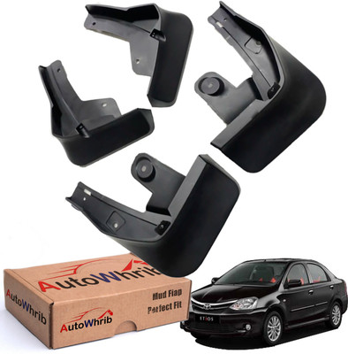 Autowhrib Mud Flap For Toyota Etios NA(Black)