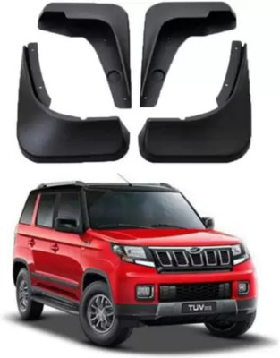 DIGICLIMBER Rear Mud Guard, Front Mud Guard For MAHINDRA TUV-300 2015(Black)