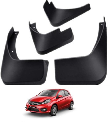 CARSONIA SALES Front Mud Guard, Rear Mud Guard For Honda Brio NA(Black)