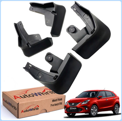 Autowhrib Mud Flap For Toyota Glanza G NA(Black)