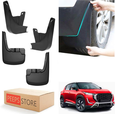 PEEPS STORE Mud Flap For Nissan Magnite 2024(Black)
