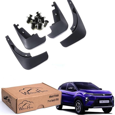 WolkomHome Mud Flap, Front Mud Guard, Rear Mud Guard For Tata Nexon 2023(Black)
