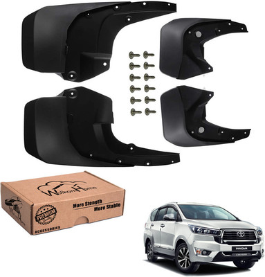 WolkomHome Mud Flap, Front Mud Guard, Rear Mud Guard For Toyota Innova Crysta NA(Black)
