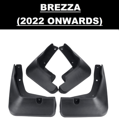 Autoxygen Front Mud Guard, Rear Mud Guard For Maruti BRZ NA(Black)