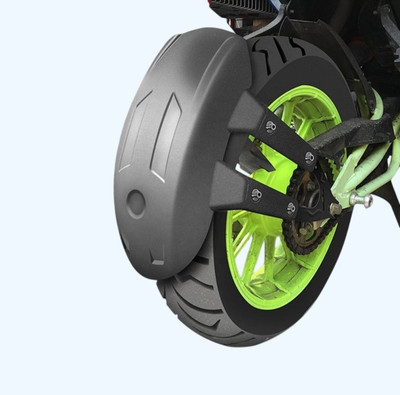 Pa Rear Mud Guard For Hero Universal For Bike 2018(Black)