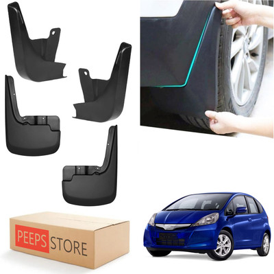 PEEPS STORE Mud Flap For Honda Jazz 1.2 E i VTEC 2009(Black)