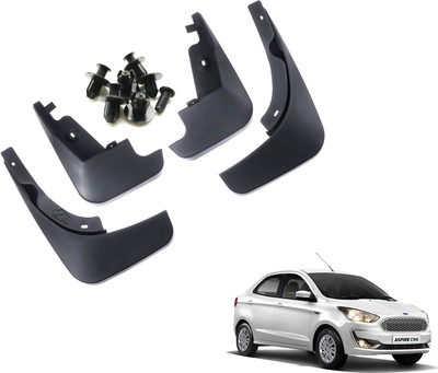 shopdream Mud Flap, Front Mud Guard, Rear Mud Guard For Ford Aspire NA(Black)