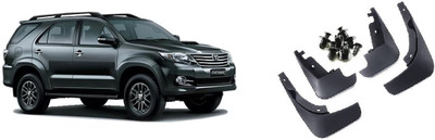 Uneestore Rear Mud Guard, Front Mud Guard, Mud Flap For Toyota Fortuner 2012, 2016(Black)