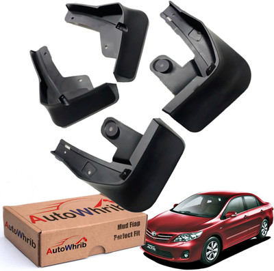 Autowhrib Mud Flap For Toyota Corolla Altis NA(Black)