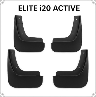 Varshini Mud Flap For HYUNDAI Elite i20 2015(Black)