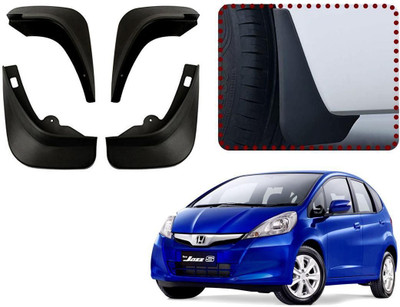 shopdream Front Mud Guard, Rear Mud Guard For Honda Jazz 2008(Black)