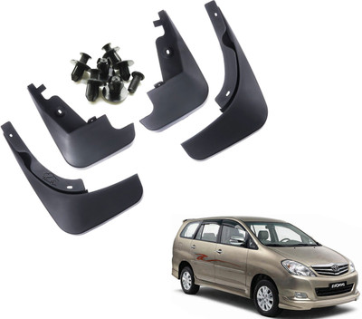 Decor S M Mud Flap, Front Mud Guard, Rear Mud Guard For Toyota Innova 2012(Black)