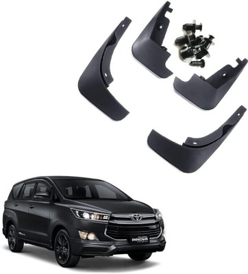 CARMART Rear Mud Guard, Front Mud Guard For Indian Innova Crysta 2015, 2017, 2018, 2019, 2022, 2020, 2021, 2024(Black)