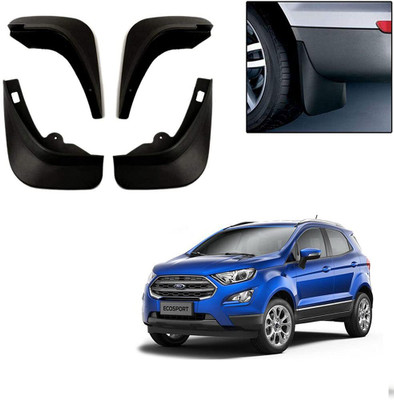 GS Grow n Shine Rear Mud Guard, Front Mud Guard For Ford Ecosport 2018(Black)