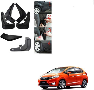 X-RAT VISION AUTO INDUSTRIES Front Mud Guard, Rear Mud Guard For Honda Jazz 2015(Black)