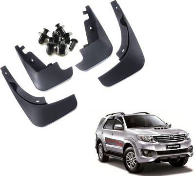 Decor S M Mud Flap, Front Mud Guard, Rear Mud Guard For Toyota Fortuner 2017(Black)