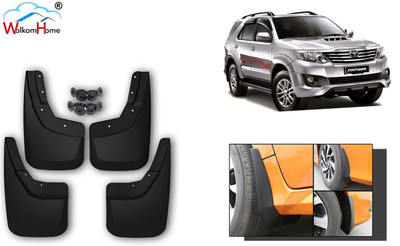 WolkomHome Mud Flap, Front Mud Guard, Rear Mud Guard For Toyota Fortuner NA(Black)