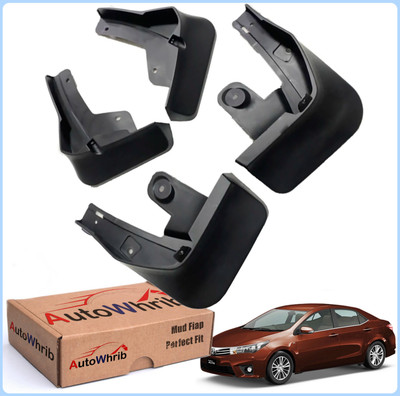 Autowhrib Mud Flap For Toyota Corolla Altis 2015(Black)