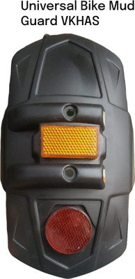 VKHAS Rear Mud Guard For Universal For Bike Universal For Bike NA(Black)